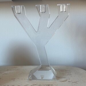 Orrefors  glass Candelabra